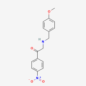 2-{[(4-Methoxyphenyl)methyl]amino}-1-(4-nitrophenyl)ethan-1-one