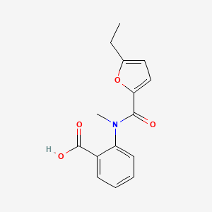molecular formula C15H15NO4 B1418485 2-(N-甲基-5-乙基呋喃-2-酰胺基)苯甲酸 CAS No. 1099164-53-0