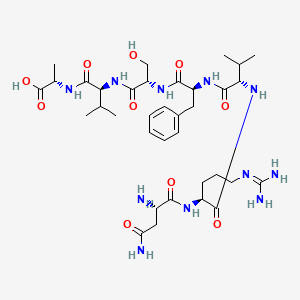 L-Alanine, L-asparaginyl-L-arginyl-L-valyl-L-phenylalanyl-L-seryl-L-valyl-