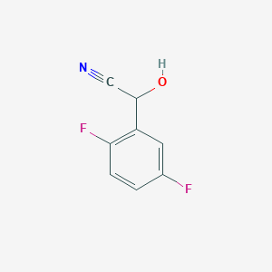molecular formula C8H5F2NO B1418495 2-(2,5-Difluorophenyl)-2-hydroxyacetonitrile CAS No. 1155082-23-7