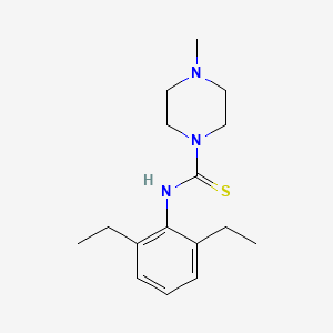 molecular formula C16H25N3S B1418498 N-(2,6-二乙基苯基)-4-甲基哌嗪-1-碳硫酰胺 CAS No. 1155052-24-6
