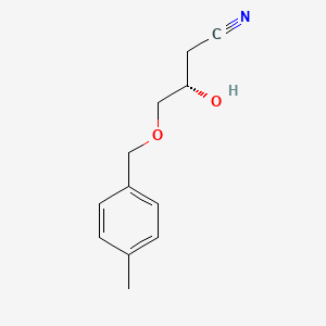 (3S)-3-Hydroxy-4-[(4-methylphenyl)methoxy]butanenitrile