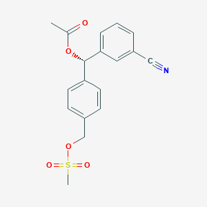 (S)-(3-Cyanophenyl)(4-{[(methanesulfonyl)oxy]methyl}phenyl)methyl acetate