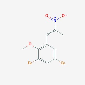 1,5-Dibromo-2-methoxy-3-(2-nitroprop-1-en-1-yl)benzene