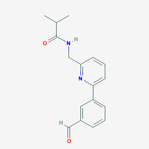 N-{[6-(3-Formylphenyl)pyridin-2-yl]methyl}-2-methylpropanamide