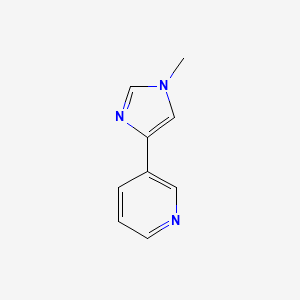 Pyridine, 3-(1-methyl-1H-imidazol-4-yl)-