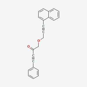 1-{[3-(Naphthalen-1-YL)prop-2-YN-1-YL]oxy}-4-phenylbut-3-YN-2-one