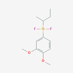 (Butan-2-yl)(3,4-dimethoxyphenyl)difluorosilane