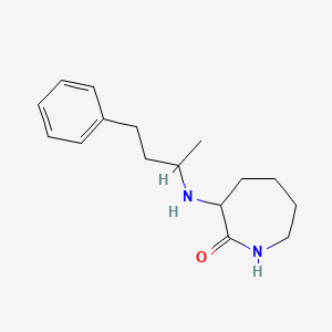 molecular formula C16H24N2O B1418504 3-[(4-Phenylbutan-2-yl)amino]azepan-2-one CAS No. 1214106-64-5