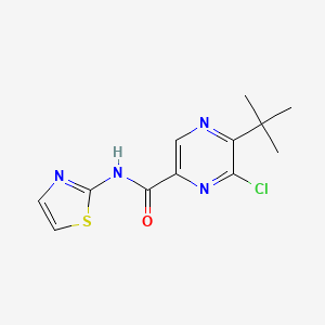 5-tert-Butyl-6-chloro-N-(1,3-thiazol-2-yl)pyrazine-2-carboxamide