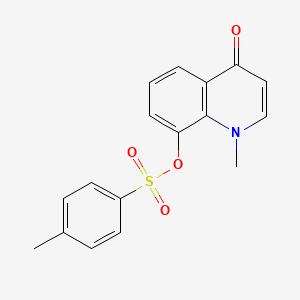 molecular formula C17H15NO4S B14185090 1-Methyl-4-oxo-1,4-dihydroquinolin-8-yl 4-methylbenzene-1-sulfonate CAS No. 927833-22-5