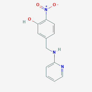 2-Nitro-5-{[(pyridin-2-yl)amino]methyl}phenol