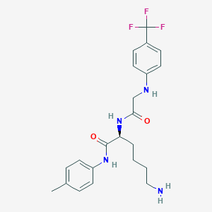 N-[4-(Trifluoromethyl)phenyl]glycyl-N-(4-methylphenyl)-L-lysinamide