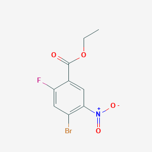 molecular formula C9H7BrFNO4 B1418510 Ethyl 4-bromo-2-fluoro-5-nitrobenzoate CAS No. 1156940-29-2