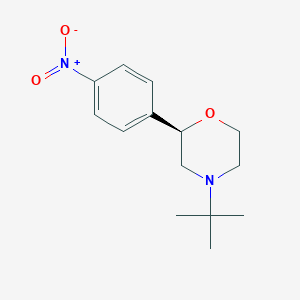 molecular formula C14H20N2O3 B14185112 (2R)-4-tert-Butyl-2-(4-nitrophenyl)morpholine CAS No. 920802-58-0