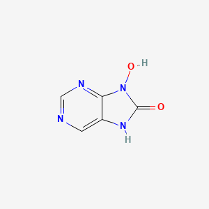 molecular formula C5H4N4O2 B14185129 9-Hydroxy-7,9-dihydro-8H-purin-8-one CAS No. 856611-22-8