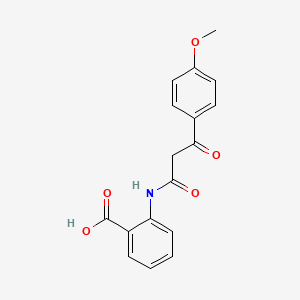 Benzoic acid, 2-[[3-(4-methoxyphenyl)-1,3-dioxopropyl]amino]-