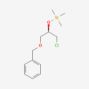 molecular formula C13H21ClO2Si B14185197 {[(2R)-1-(Benzyloxy)-3-chloropropan-2-yl]oxy}(trimethyl)silane CAS No. 922735-40-8