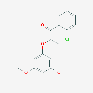 molecular formula C17H17ClO4 B14185198 1-(2-Chlorophenyl)-2-(3,5-dimethoxyphenoxy)propan-1-one CAS No. 922140-94-1