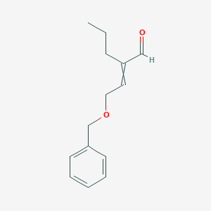 molecular formula C14H18O2 B14185208 2-[2-(Benzyloxy)ethylidene]pentanal CAS No. 833480-11-8