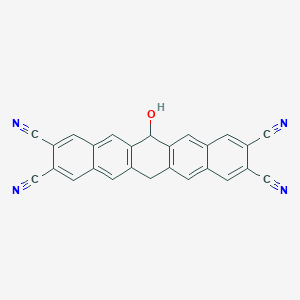 6-Hydroxy-6,13-dihydropentacene-2,3,9,10-tetracarbonitrile