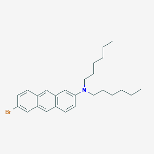 6-Bromo-N,N-dihexylanthracen-2-amine