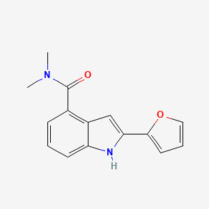 molecular formula C15H14N2O2 B14185237 2-(Furan-2-yl)-N,N-dimethyl-1H-indole-4-carboxamide CAS No. 917614-82-5