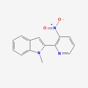 1-Methyl-2-(3-nitropyridin-2-yl)-1h-indole