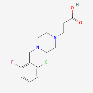 B1418525 3-[4-(2-Chloro-6-fluorobenzyl)piperazin-1-yl]propanoic acid CAS No. 1154639-88-9