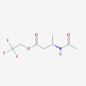 molecular formula C8H12F3NO3 B14185250 2,2,2-trifluoroethyl (3S)-3-acetamidobutanoate CAS No. 917894-29-2