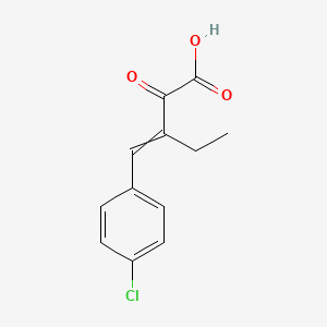 3-[(4-Chlorophenyl)methylidene]-2-oxopentanoic acid