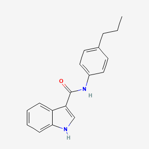 B1418526 N-(4-propylphenyl)-1H-indole-3-carboxamide CAS No. 1155983-80-4