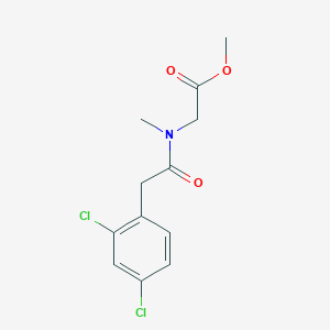 B1418527 methyl 2-[2-(2,4-dichlorophenyl)-N-methylacetamido]acetate CAS No. 1153114-90-9