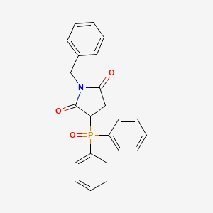 molecular formula C23H20NO3P B14185286 1-Benzyl-3-(diphenylphosphoryl)pyrrolidine-2,5-dione CAS No. 922729-78-0