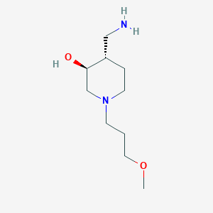 molecular formula C10H22N2O2 B14185291 (3S,4S)-4-(aminomethyl)-1-(3-methoxypropyl)piperidin-3-ol CAS No. 838847-23-7