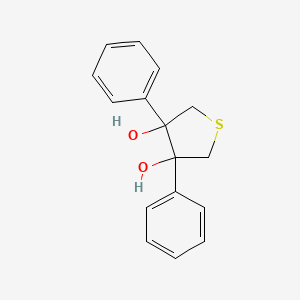 molecular formula C16H16O2S B14185292 3,4-Diphenylthiolane-3,4-diol CAS No. 836606-03-2