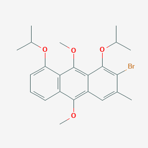 molecular formula C23H27BrO4 B14185297 Anthracene, 2-bromo-9,10-dimethoxy-3-methyl-1,8-bis(1-methylethoxy)- CAS No. 919114-34-4