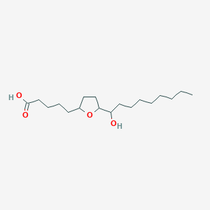 5-[5-(1-Hydroxynonyl)oxolan-2-YL]pentanoic acid