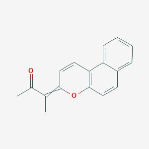 molecular formula C17H14O2 B14185315 3-(3H-Naphtho[2,1-b]pyran-3-ylidene)butan-2-one CAS No. 925436-79-9