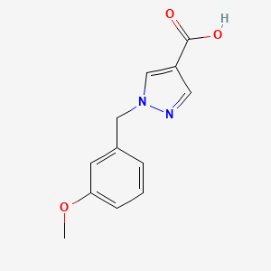 molecular formula C12H12N2O3 B1418535 1-(3-甲氧基苄基)-1H-吡唑-4-羧酸 CAS No. 1155065-29-4
