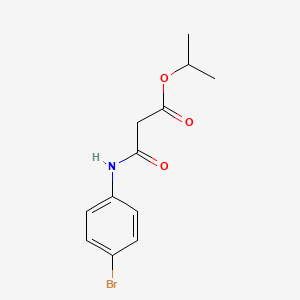 molecular formula C12H14BrNO3 B14185359 Propan-2-yl 3-(4-bromoanilino)-3-oxopropanoate CAS No. 923019-94-7