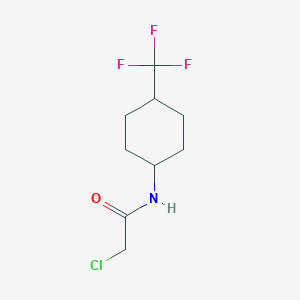 B1418536 2-chloro-N-[4-(trifluoromethyl)cyclohexyl]acetamide CAS No. 1153022-66-2
