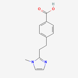 4-[2-(1-Methyl-1H-imidazol-2-yl)ethyl]benzoic acid