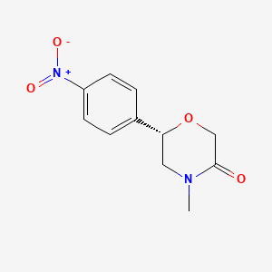 molecular formula C11H12N2O4 B14185366 (6S)-4-Methyl-6-(4-nitrophenyl)morpholin-3-one CAS No. 920798-47-6