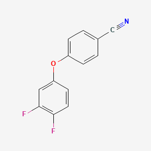 molecular formula C13H7F2NO B1418537 4-(3,4-二氟苯氧基)苯甲腈 CAS No. 1092841-52-5