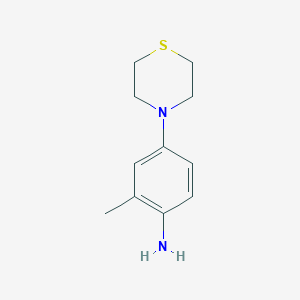 molecular formula C11H16N2S B1418538 2-甲基-4-(硫代吗啉-4-基)苯胺 CAS No. 37065-86-4