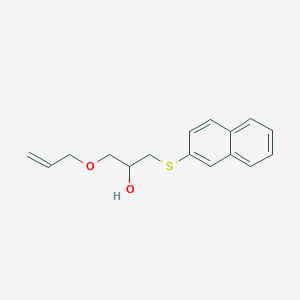 molecular formula C16H18O2S B14185396 1-[(Naphthalen-2-yl)sulfanyl]-3-[(prop-2-en-1-yl)oxy]propan-2-ol CAS No. 876173-97-6