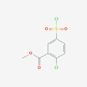 molecular formula C8H6Cl2O4S B1418540 2-氯-5-(氯磺酰基)苯甲酸甲酯 CAS No. 924859-46-1