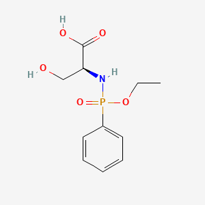 N-[Ethoxy(phenyl)phosphoryl]-L-serine