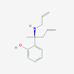 molecular formula C14H19NO B14185404 2-{(2S)-2-[(Prop-2-en-1-yl)amino]pent-4-en-2-yl}phenol CAS No. 922191-54-6